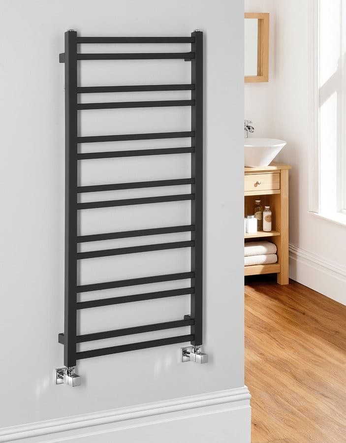 METRO DOS grzejnik łazienkowy 500x1100 mm, czarny mat