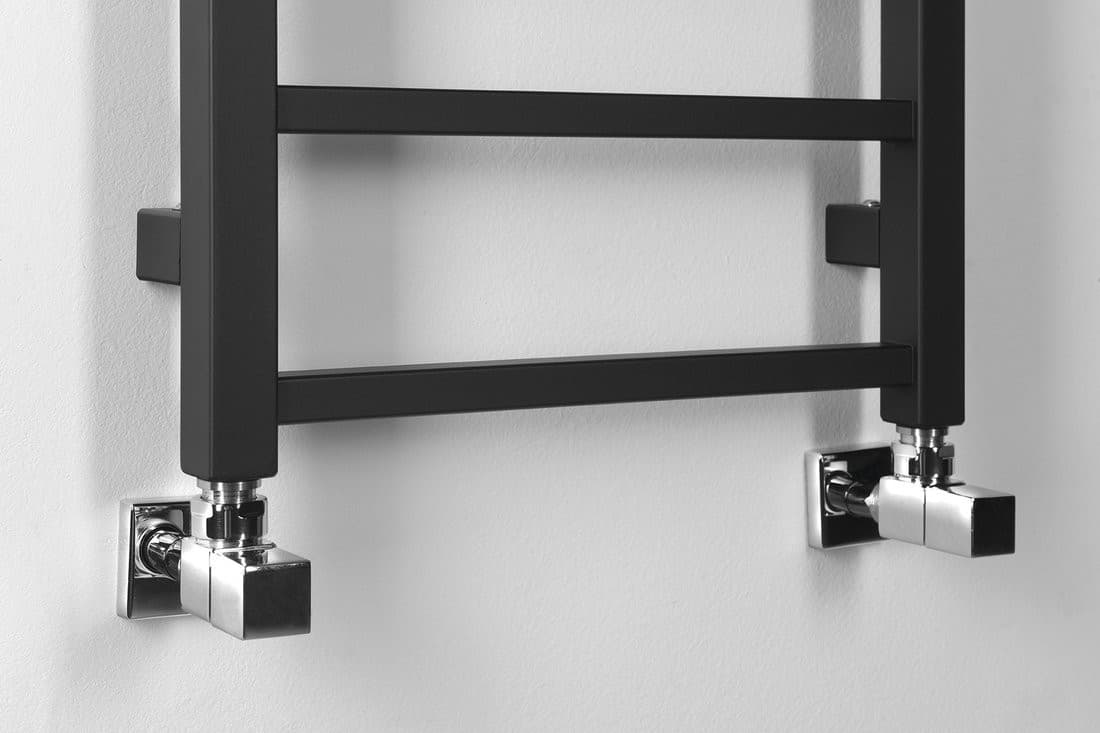 METRO LIGHT grzejnik łazienkowy 400x1140 mm matowy czarny