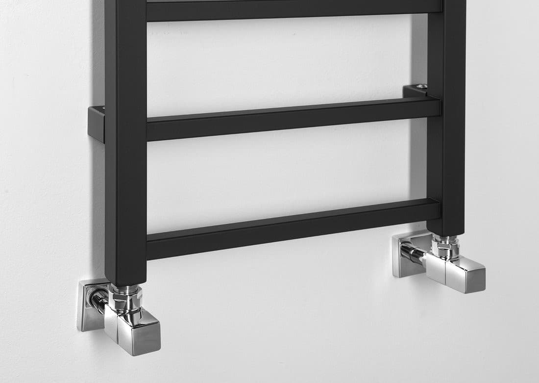 METRO LIGHT grzejnik łazienkowy 400x1500 mm, czarny mat