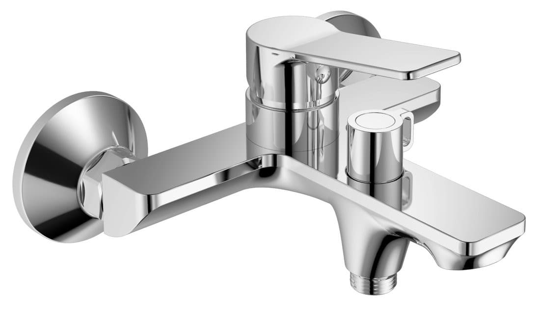 SINTRA bateria wannowa chrom, ścienna 150mm