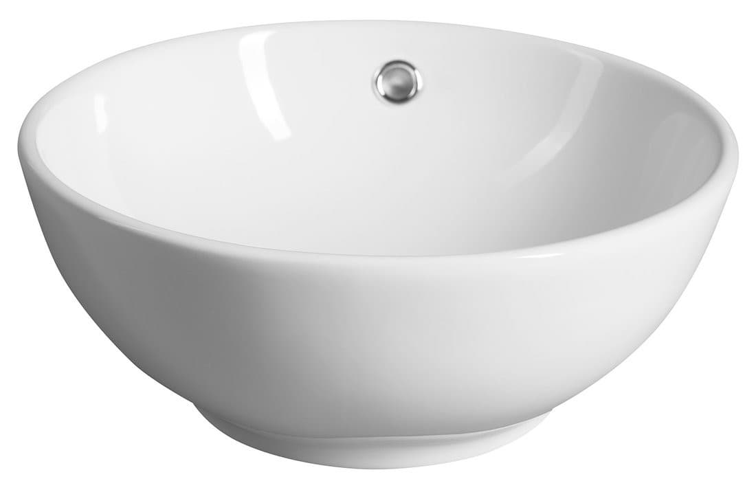 Umywalka ceramiczna nablatowa Ø 38 cm