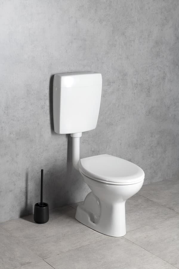 Kompakt WC biały, przycisk 4,5/6l, odpływ pionowy