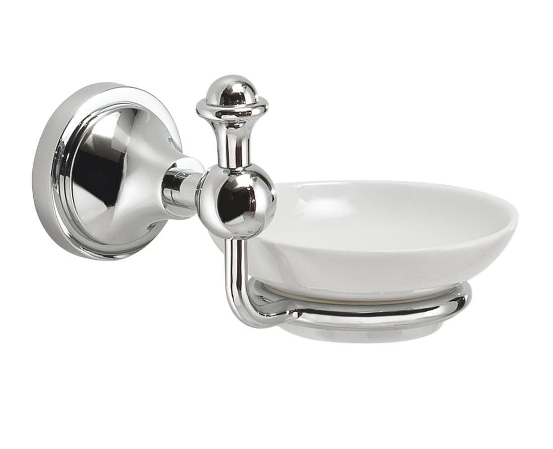 NEVIS mydelniczka ceramiczna z chromem