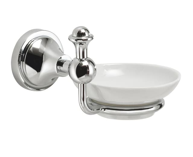 NEVIS mydelniczka ceramiczna z chromem