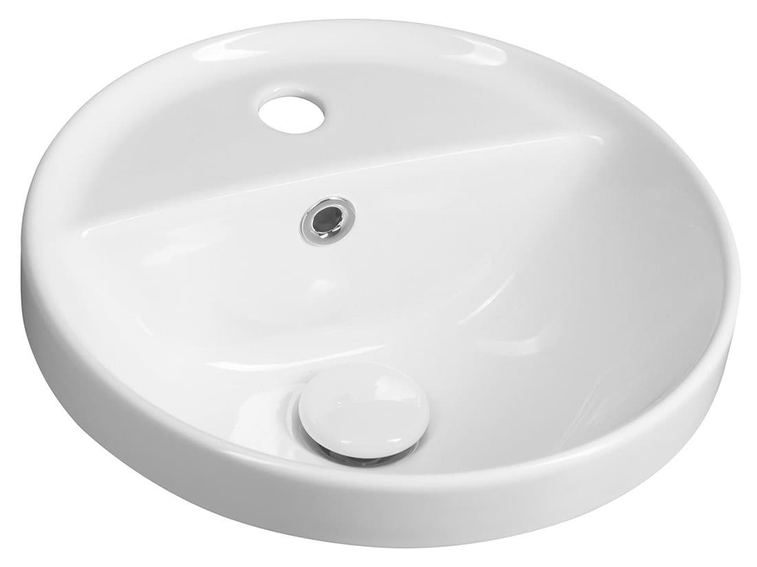 YUVA umywalka ceramiczna wpuszczana Ø 38cm