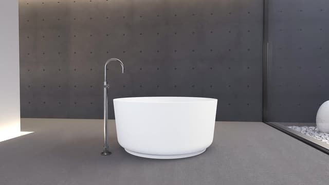 ESTATIS wanna wolnostojąca kompozytowa ø110x51cm matowa