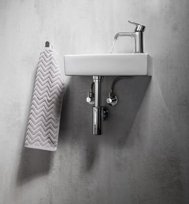 Zawór kątowy 1/2"x3/8", bez nakrętki, chromowany