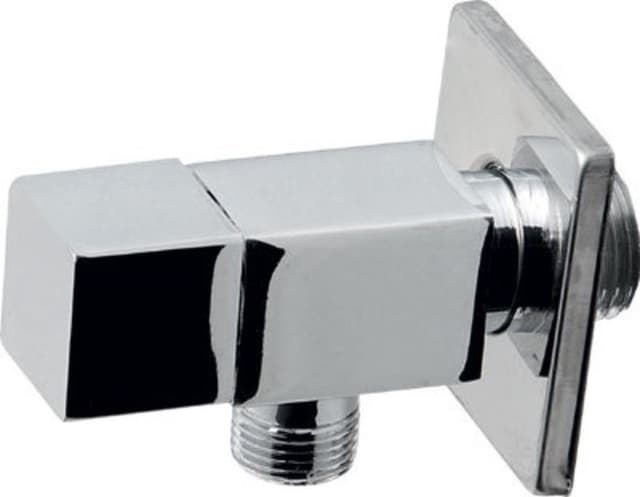 Zawór kątowy 1/2"x3/8", bez nakrętki, chromowany