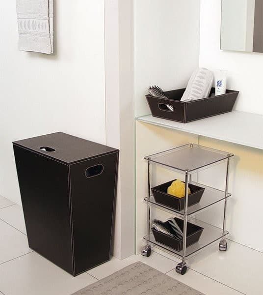 ECO PELLE kosz na pranie 47x60x30cm z syntetycznej skóry