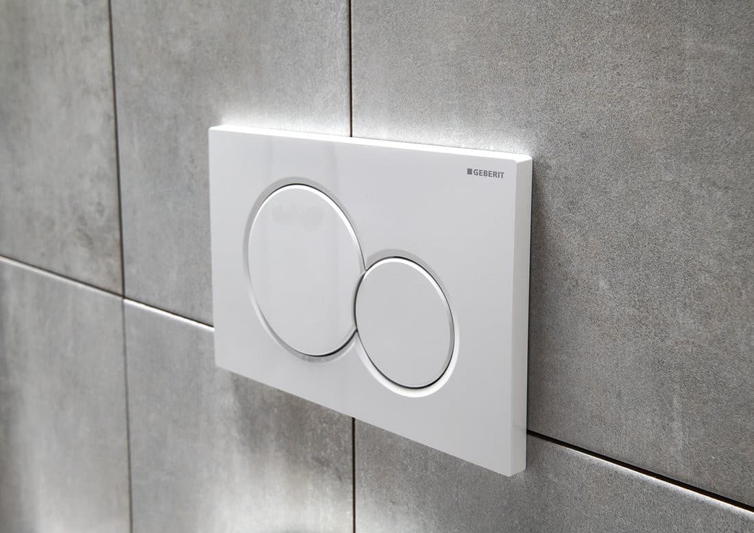 GEBERIT SIGMA01 przycisk spłukujący Dual Flush biały