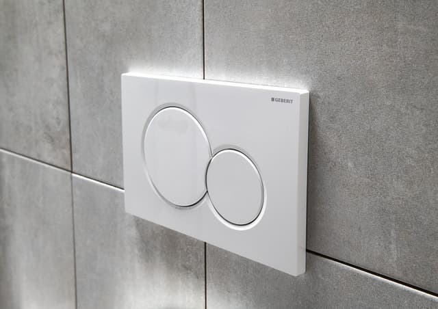 GEBERIT SIGMA01 przycisk spłukujący Dual Flush biały