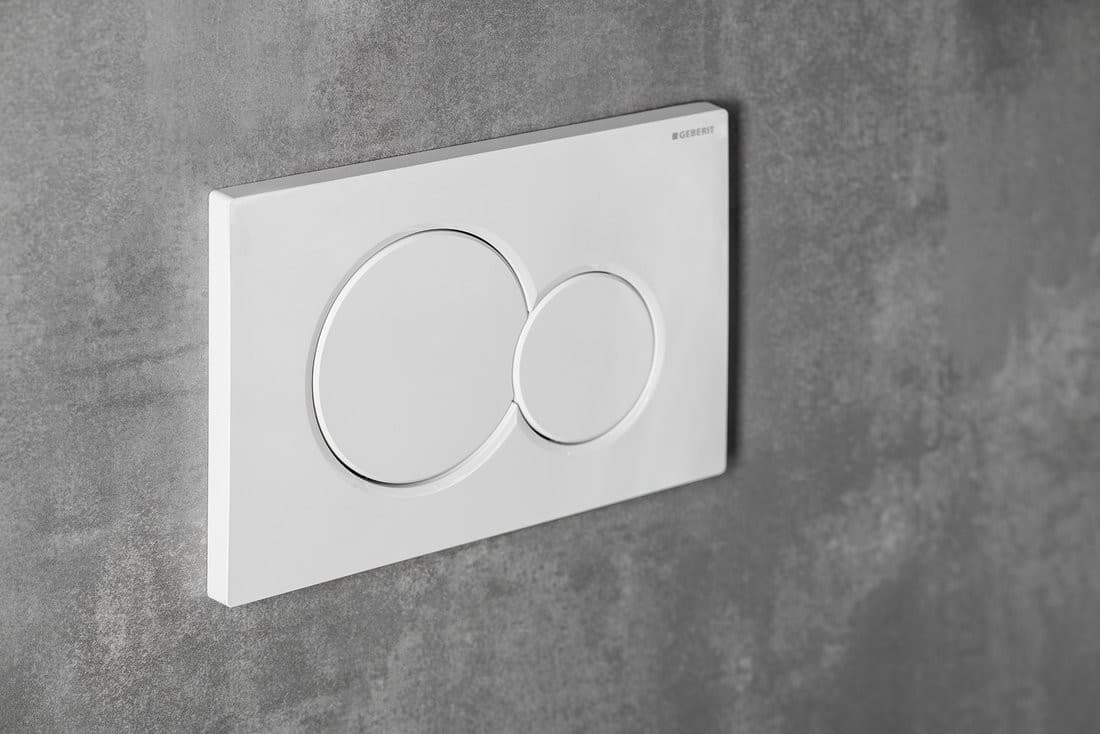 GEBERIT SIGMA01 przycisk spłukujący Dual Flush biały