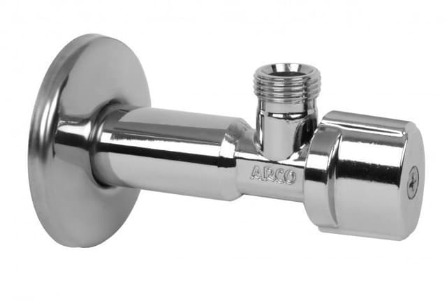 ARCO zawór kątowy długi A-80 1/2" x 3/8", chrom, anticalc