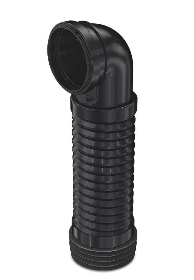Złącze elastyczne do wiszącego WC 90°, 205-370 mm