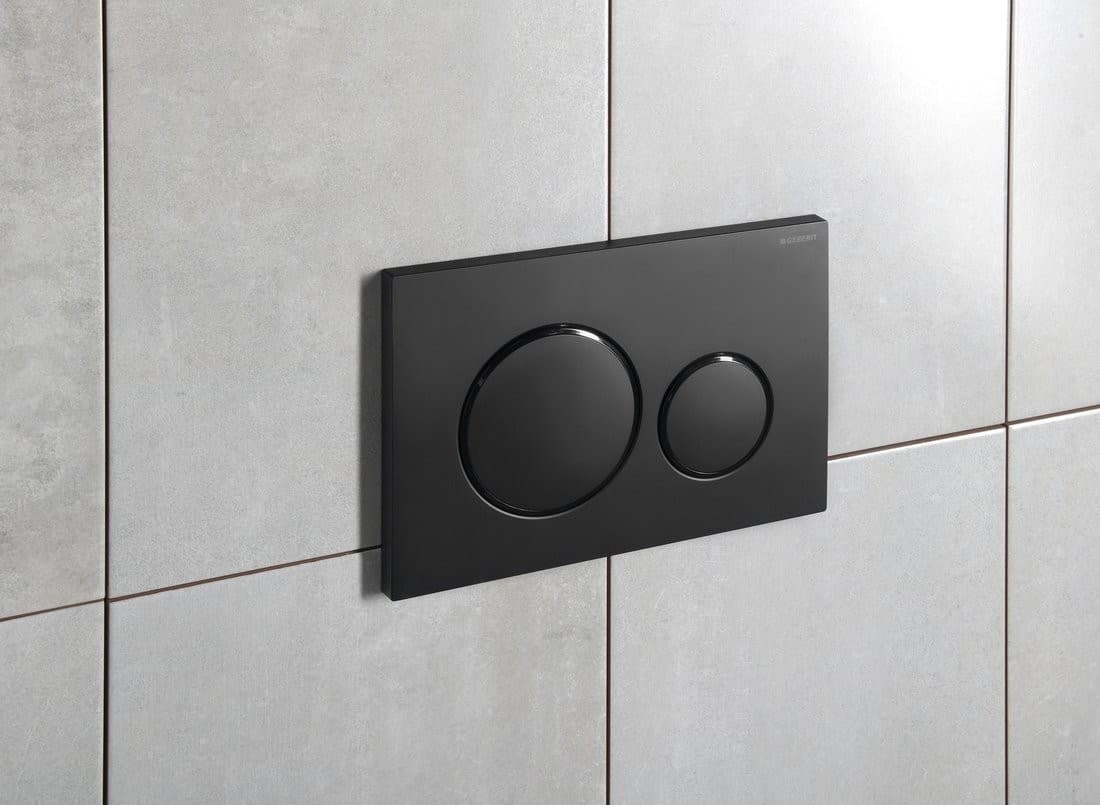 GEBERIT SIGMA20 przycisk spłukujący Easy-to-Clean czarny mat