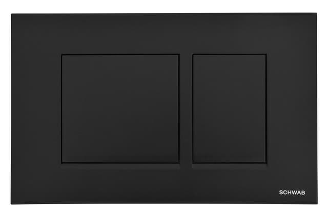 SCHWAB CERES przycisk spłuczki matowy czarny 246x159 mm
