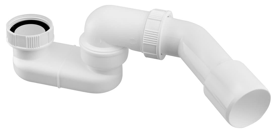 Syfon z nakrętką 6/4" z kolanem kątowym DN40/50