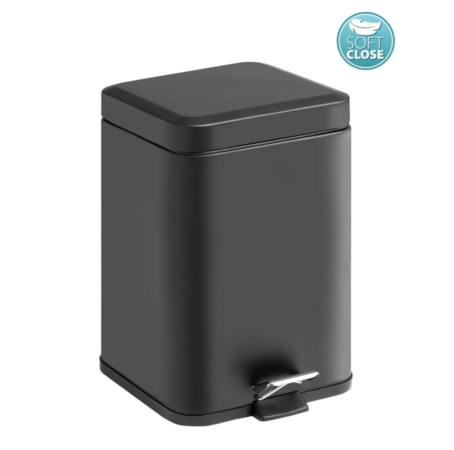 ARGENTA kosz na śmieci 5l z Soft Close, czarny mat