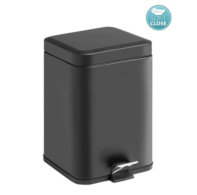 ARGENTA kosz na śmieci 5l z Soft Close, czarny mat