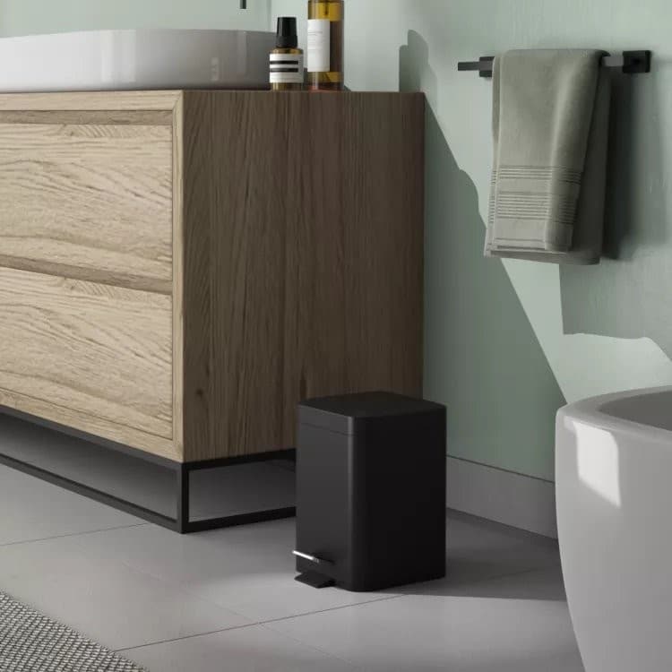 ARGENTA kosz na śmieci 5l z Soft Close, czarny mat