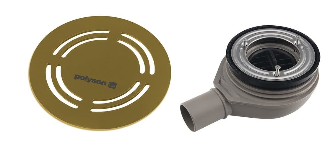 FLEXIA GEBERIT syfon do brodzików Ø 90mm DN40 złoty mat