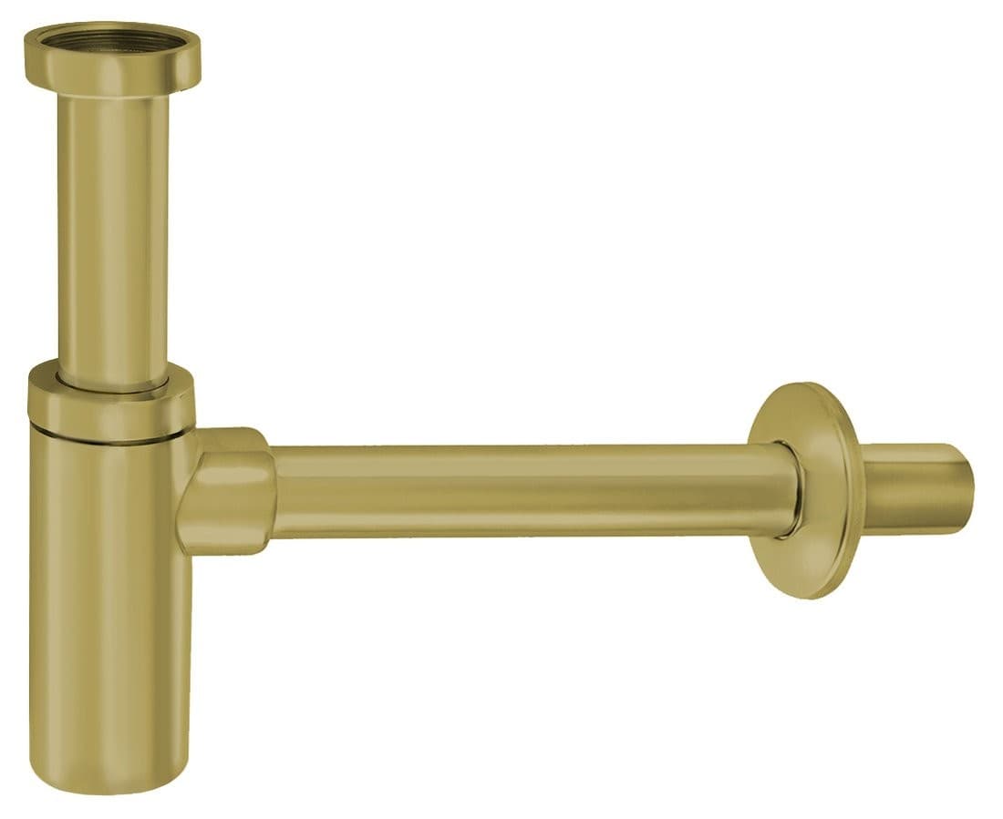 Syfon umywalkowy 5/4, odpływ 32mm, złoto mat