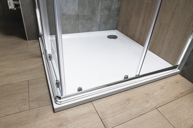 AGGA narożna kabina prysznicowa 800x800mm, szkło czyste