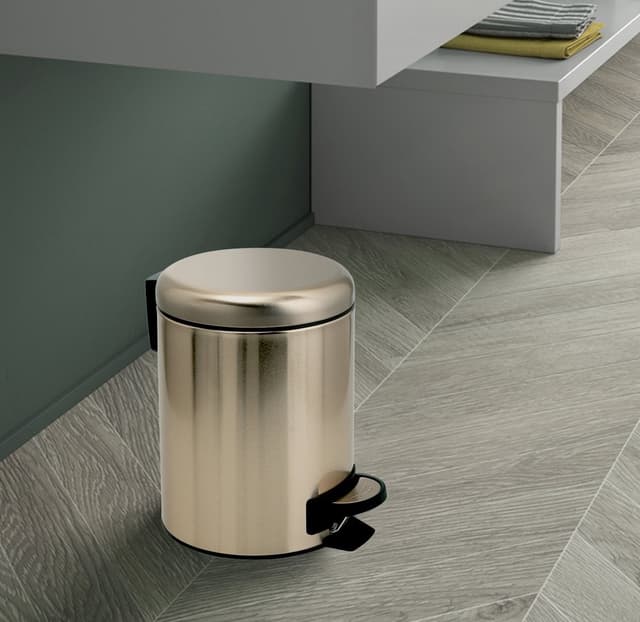 POTTY kosz na śmieci 3l z Soft Close, matowy złoty