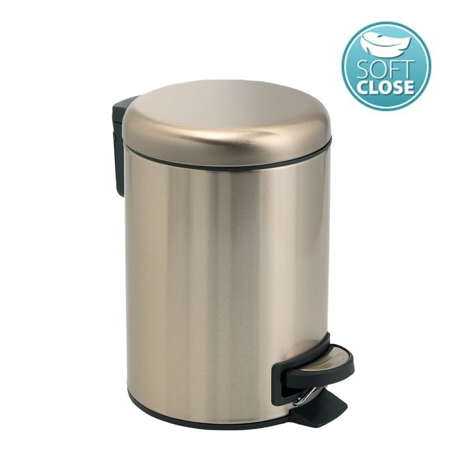 POTTY kosz na śmieci 5l, Soft Close, złoty mat