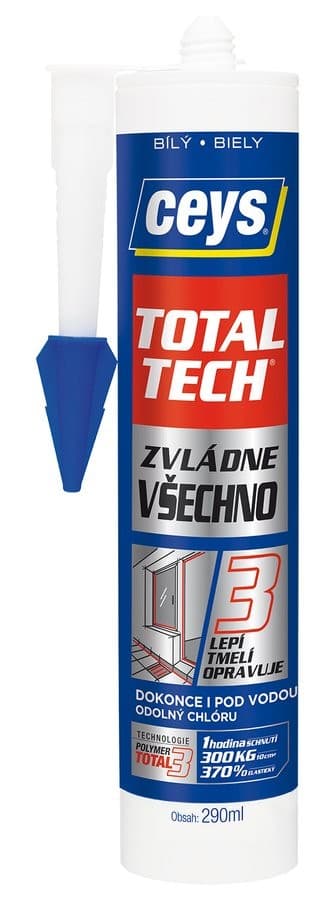 TOTAL TECH EXPRESS klej i kit 290 ml - biały uszczelniacz