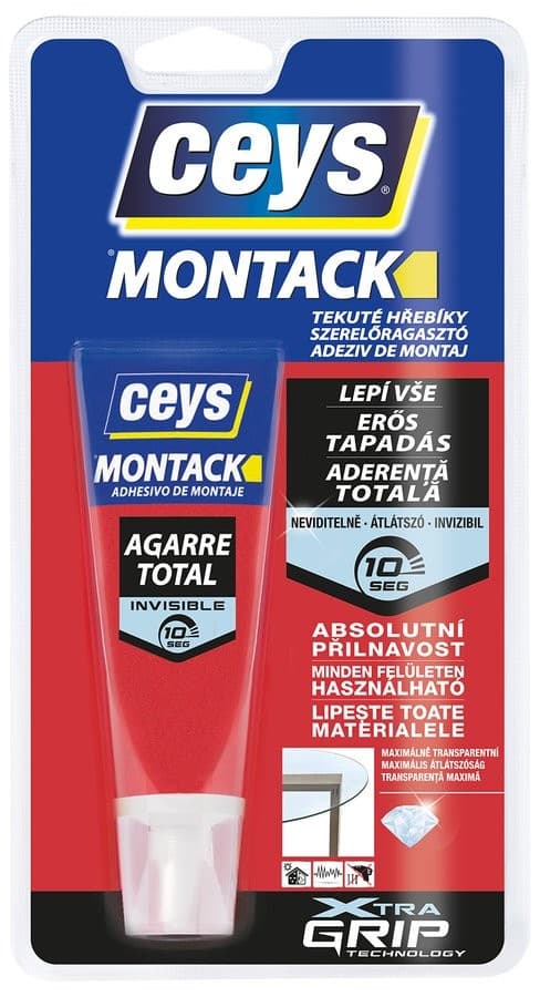 MONTACK KLEJ NIEWIDZIALNY, uniwersalny klej montażowy 80 g