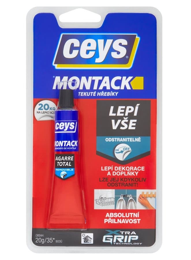 MONTACK KLEJ USUWALNY uniwersalny klej montażowy 20 g