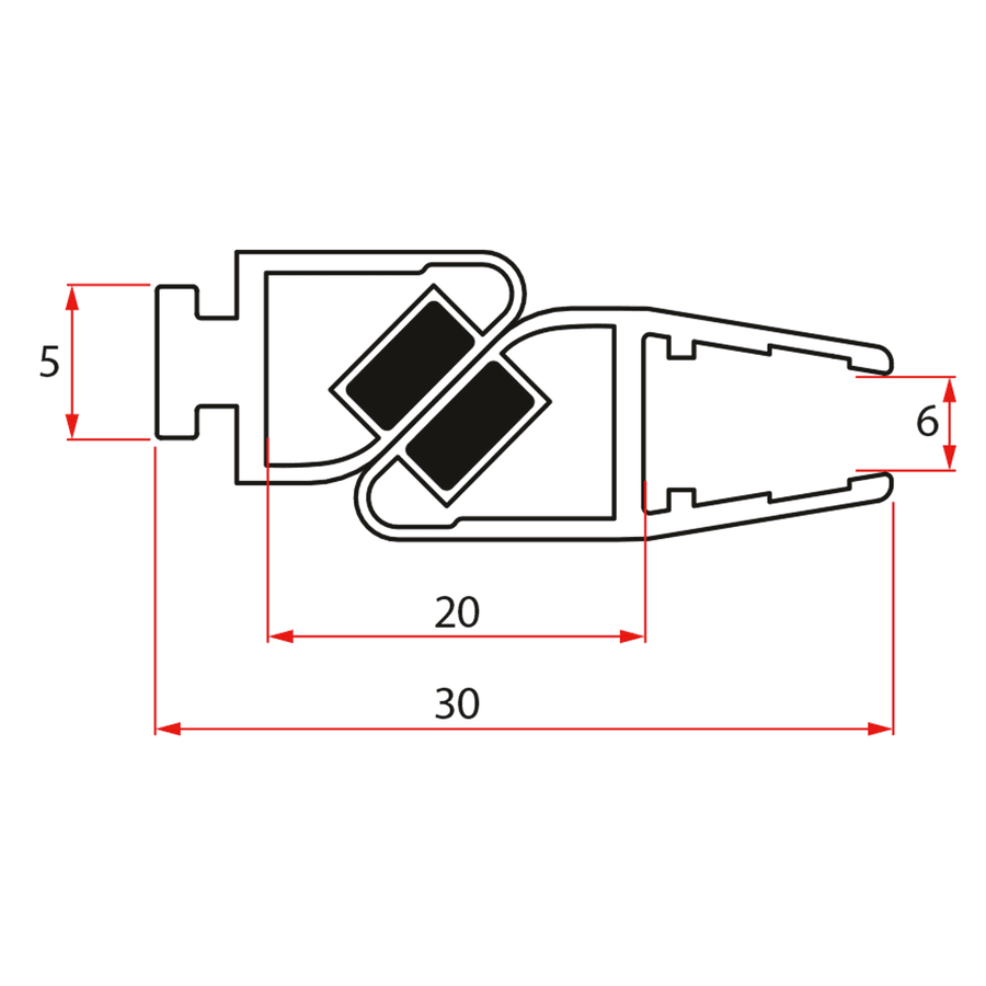 SIGMA SIMPLY zestaw uszczelek magnetycznych 13191