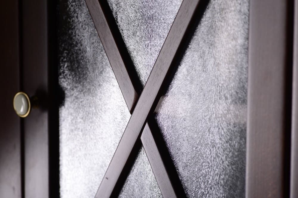 CROSS szafka wysoka 47x170cm, prawa mahoń