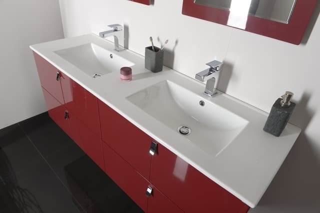 MITRA 120 zestaw łazienkowy z umywalką podwójną