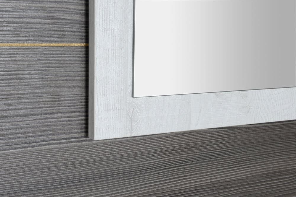 TREOS 145 zestaw łazienkowy dąb Polar z oświetleniem LED