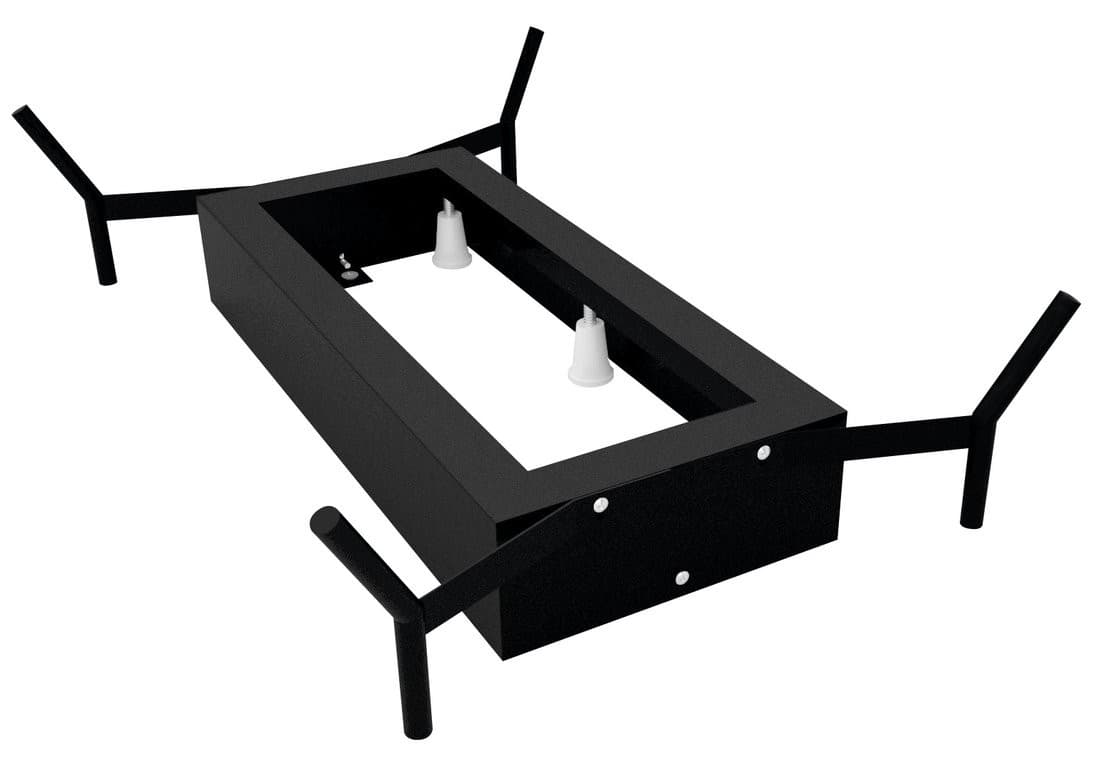 REDUTA konstrukcja nośna do wanny 171x81 cm czarny mat