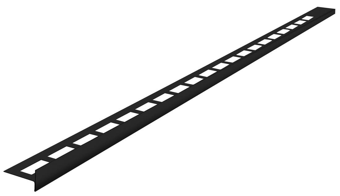 Listwa spadowa prawa 10mm x 1000mm czarny mat