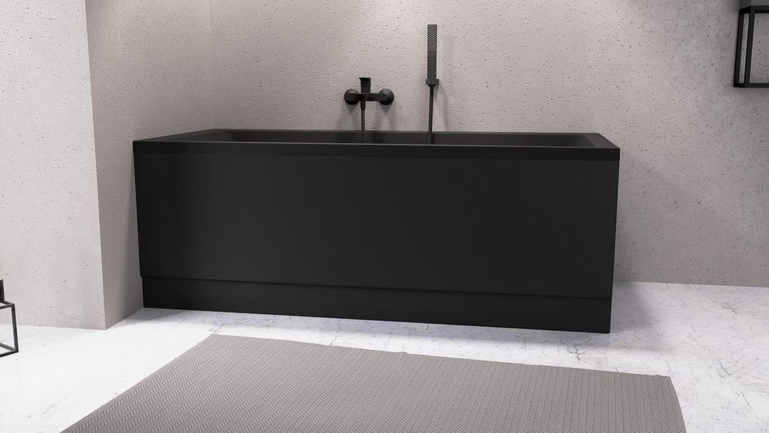 COUVERT obudowa czołowa lewa 170x52cm czarny mat