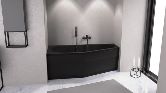 TIGRA L 170 obudowa czołowa z ABS/PMMA, czarny mat