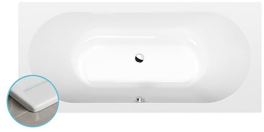VIVA B SLIM prostokątna wanna akrylowa 185x80 cm