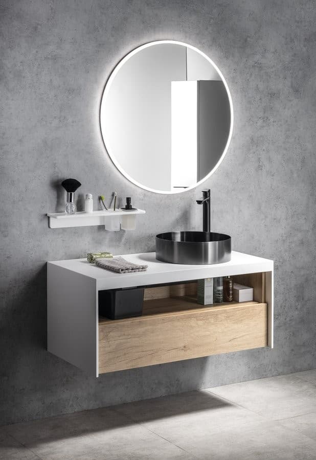 VISO okrągłe lustro LED z neutralnym oświetleniem, 90 cm