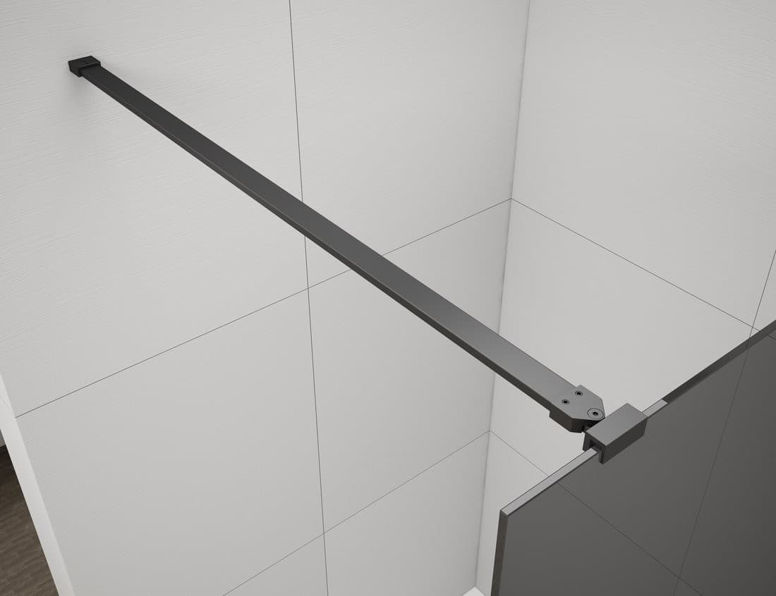 ESCA wspornik do kabin prysznicowych 1200mm czarny mat