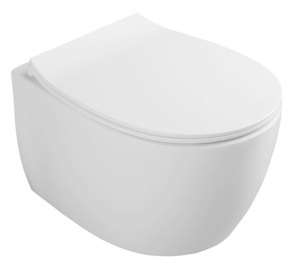 SENTIMENTI miska WC wisząca Rimless, 36x51cm