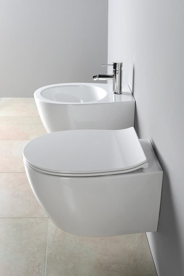 SENTIMENTI miska WC wisząca Rimless, 36x51cm