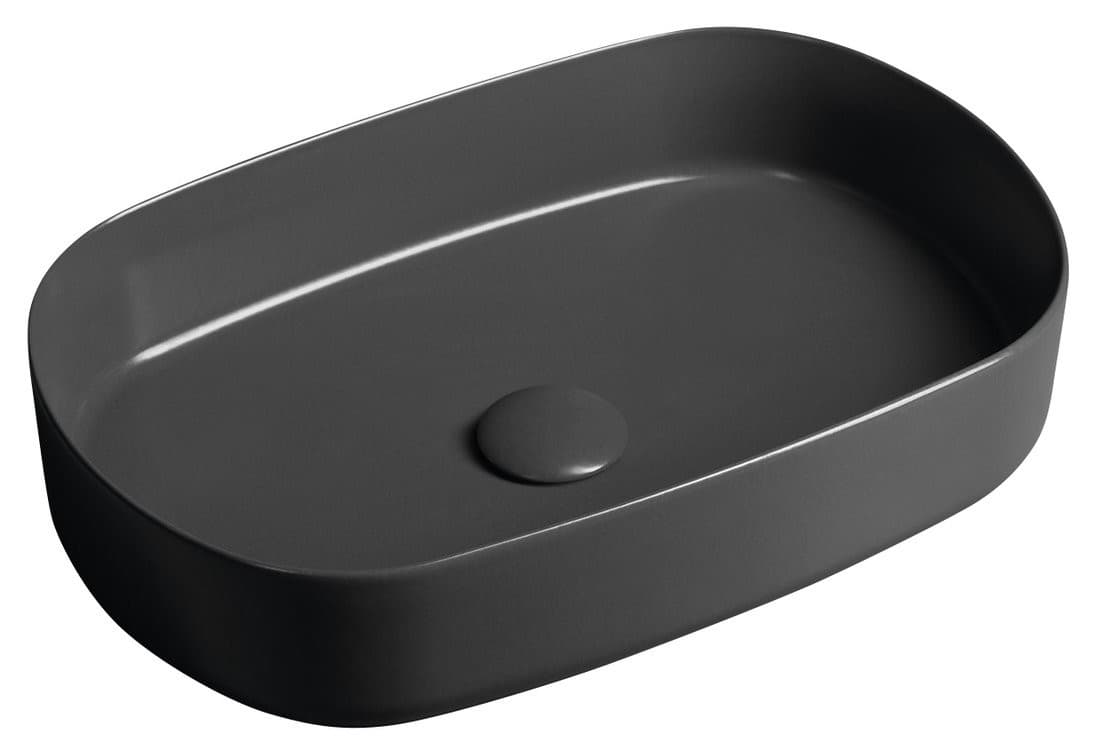 INFINITY OVAL umywalka ceramiczna nablatowa 55x36cm