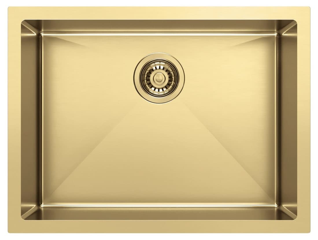 ZENITH zlewozmywak stal nierdzewna 60x45cm złoty mat