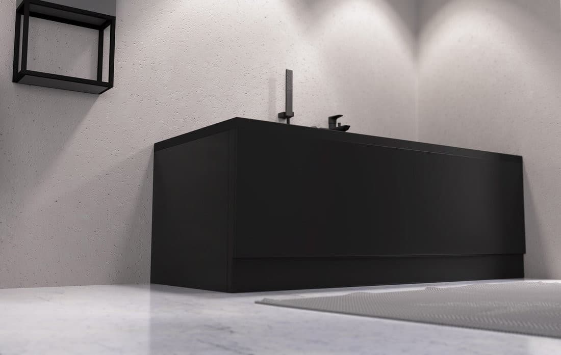PLAIN obudowa czołowa 150x59cm prawy czarny mat
