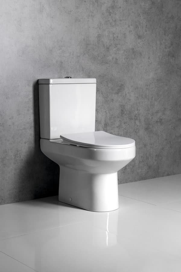 VERMET kompakt WC, odpływ pionowy/poziomy, biały