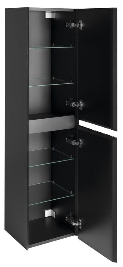 FILENA szafka wysoka 35x140x30cm, czarny mat strip